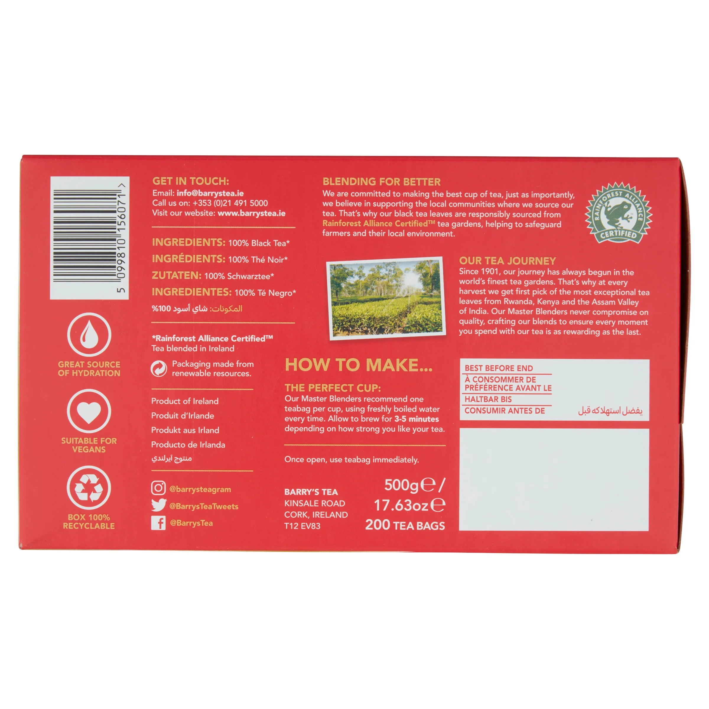 GOLD BLEND STRING, TAG & ENVELOPE 200 TEABAGS - Image 4